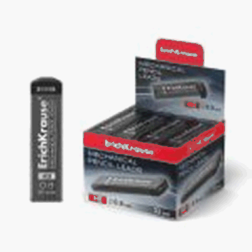 Грифели ErichKrause для механических карандашей 0.9 мм, HB (в футляре 20 шт.)