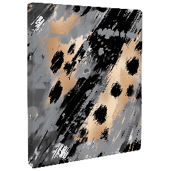 Папка-регистратор для документов. ЛЕОПАРД. Формат А4. Размер: 24x31x2 см. Материал: полипропилен. Толщина: 600 мкм. Количество отделений - одно отделение (-я). Отделка: глиттер, УФ