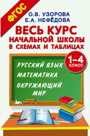 Весь курс начальной школы в схемах и таблицах. 1-4 класс. Русский язык, математика, окружающий мир