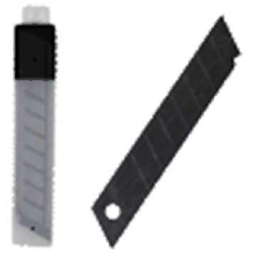 Лезвия сменные 'deVENTE. TOTAL BLACK' к ножам 18 мм, черные, 10 шт в пластиковом футляре, пластиковый блистер