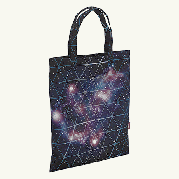 Сумка-шоппер ' Erich Krause ' 33*40см 10L Blue Stardust 1 отделение, ручки, фиолетовая