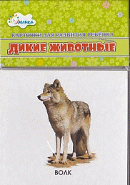 Карточки для развития ребенка.Дикие животные