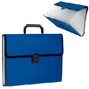 Портфель пластиковый ' KWELT ' А4 13 отделений, Красный, пластик, на замке, пластиковая ручка, индексные ярлычки, прошивка по периметру