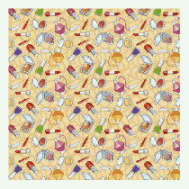 Бумага для скрапбукинга ' Decola ' Яркий мотив №12 5л 15*15см