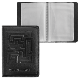 Бумажник водителя BEFLER 'Лабиринт' натур.кожа, тисн 'Documents', 6 плас карм,чер,BV.57.-7,ш/к-84222