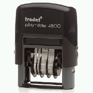 Датер-мини ' Trodat ' 22х4мм месяц цифрами, корпус черный