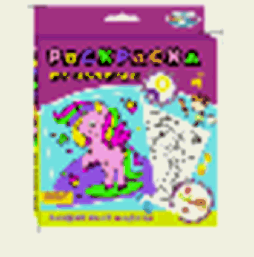 Картинка по номерам Единорожка, в составе: карточка из структурированного картона 220*230, гуашь 6