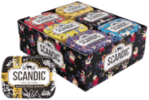 Конфета Scandic - Клубника collection edition (ж/б 14г х 18шт)