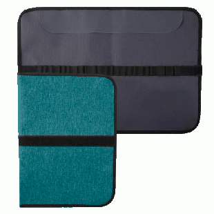 Пенал-тубус на липучке ' Пчелка ' ПНШ-2 1 отделение 330*240мм, Аквамарин, ткань