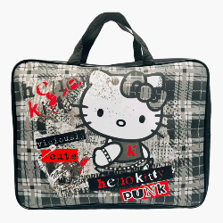 Папка - сумка Hello Kitty. Формат - А4, боковина - 75 мм. Предназначена для хранения альбомов, рису