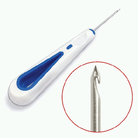 Шило канцелярское для сшивания документов, С КРЮЧКОМ, диаметр 2 мм, европодвес, ш/к 42159