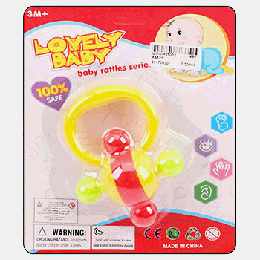 Погремушка ' Lovely baby ' 8*12см, картонный блистер, европодвес 32025H-011U