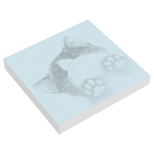 Блок для записей MESHU 'Cuteness', 8,5*8,5см, 100л., на склейке