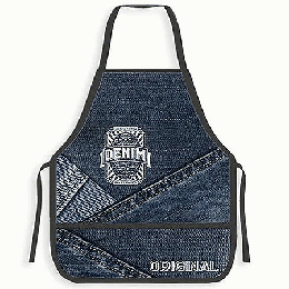 Фартук для труда ' Пчелка ' ФДТ-3 Superior Denim, печать на ткани