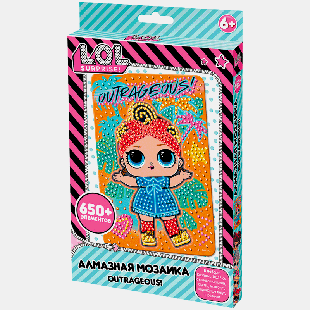 Алмазная мозаика LOL surprise 'Outrageous', 10*15см