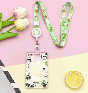 Футляр для карт на ленте 'Cute panda'