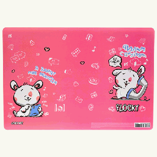 Настольное покрытие ' deVente ' 430*290мм Flocky цветное, материал- пластик, пластиковый пакет