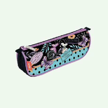 Пенал Hatber 200х95х50мм на молнии мягкий-Весеннее настроение- дев