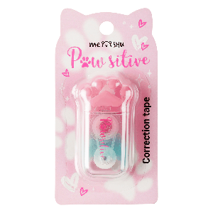 Корректирующая лента MESHU 'Sweet Paw', 5мм*6м, блистер, европодвес, ассорти