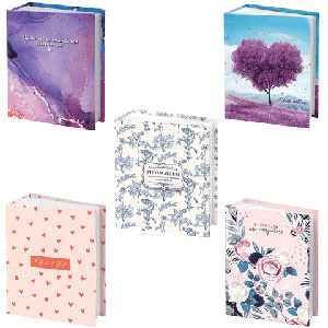 Фотоальбом BRAUBERG на 100 фото 10х15 см, ассорти 5 дизайнов, твердая обложка, 391443