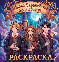 Школа чародейства и волшебства. Раскраска
