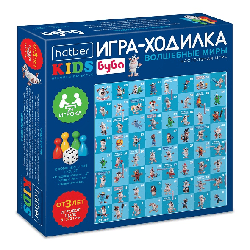ИГРА для детей настольно-печатная Ходилка Пазл А3ф 310х310мм с кубиком и фишками-Буба- в Бокс-упаковке
