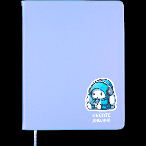 Дневник "deVENTE. Music Rabbit" универсальный блок, 48 листов, белая бумага 80 г/м?, печать в 1 краску, твердая обложка из искусственной кожи, шелкография, 1 ляссе