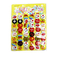 Значки 'АССОРТИ' d-4.5см арт.114893 (48/4800шт)