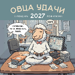 Овца удачи. Календарь пофигизма. Календарь настенный на 2027 год (300х300 мм)