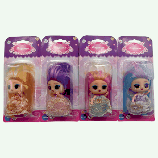 Кукла 'Модница', в пакете с картонным держателем с европодвесом, 4 дизайна в ассортименте, 73427 Ку