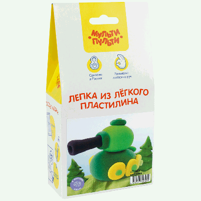 Набор для лепки из легкого пластилина Мульти-Пульти 'Танк'