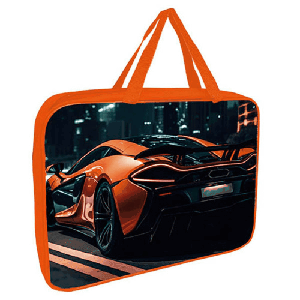 Папка с ручками А4, ткань, 1 отделение, 60мм, Авто в городе ' Пчелка ' 335*260*60мм