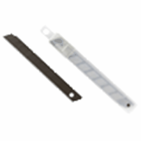 Лезвия сменные 'deVENTE. TOTAL BLACK' к ножам 09 мм, черные, 10 шт в пластиковом футляре, пластиковый блистер