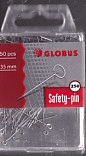 Булавки офисные 35 мм, 250 шт., пластик. коробка, европодвес