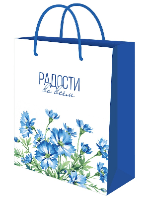 Optima Пакет подарочный с глянц.лам. 18x23x8 см (М) Радости во всём, 128 г (соб.разр) ППК-4003