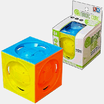 Головоломка кубик ' Magic Cube ' 5,5*5.5см, картонная упаковка 6*6см, европодвес