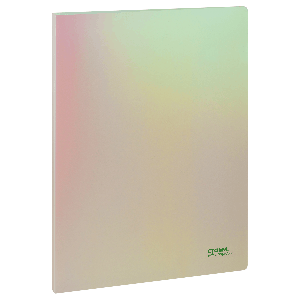 Папка с боковым зажимом СТАММ 'Сияние' А4, 17мм, 700мкм, пластик, белый