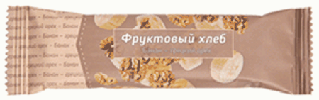 Батончик «Фруктовый хлеб» Банан-грецкий орех (отгружается блоком)