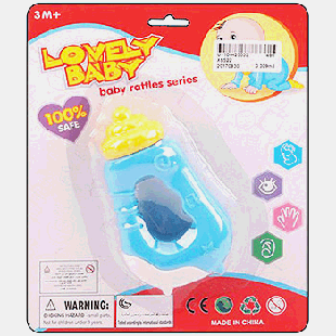 Погремушка ' Lovely baby ' Бутыточка 6*11см, картонный блистер, европодвес 33052H-011U