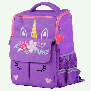 Ранец детский Berlingo облегченный Concept 'Единорог' 35*27*16 см, 1 отд, 4 кармана, эргономичная спинка дев