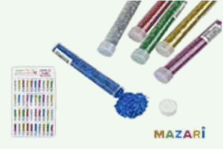 Блёстки декоративные в пластиковой тубе с крышкой, микс 6 цветов