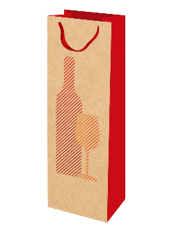 Пакет подар. из крафт-бумаги 12x36x8,5см (craft bottle) Набор на вечер,130г (соб.разр) ППК-3991