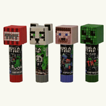 Клей-карандаш с топпером My Game ПВП 9 г, микс 4 героя, дисплей-бокс, 76566 Клей-карандаш с топпером My Game ПВП 9 г, микс 4 героя, дисплей-бокс