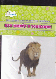 'Кто живет в зоопарке' Учебные карточки