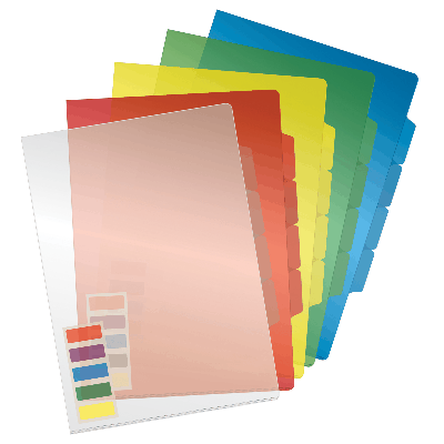 Папка-уголок СТАММ А4, 150мкм, 3 отделения, ассорти