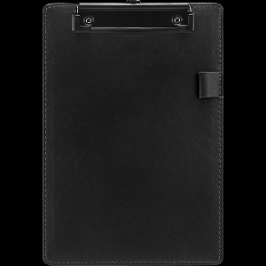 Клипборд 'deVENTE' A4 (230x335 мм) картон толщиной 2,5 мм, покрытый искусственной кожей, с петлей для ручки, металлический прижим 12 см с выдвижным подвесом, коричневый, в пластико