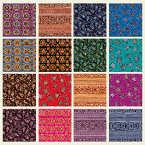Бумага для декорирования и творчества ' Hobby Time ' А4 8л 16 дизайнов Восточный узор двухсторонняя, на скобе, 45г/м2