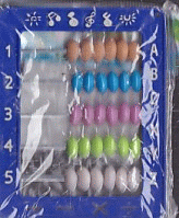 Счеты ' KWELT ' 7*9см, пластик, цвет - ассорти, европодвес