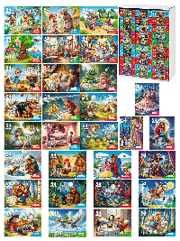 МИКС.ПАЗЛЫ 54 элемента.Оживи мультфильм.СКАЗКИ №6 (30 шт в шоубоксе) (арт.П54-3501)