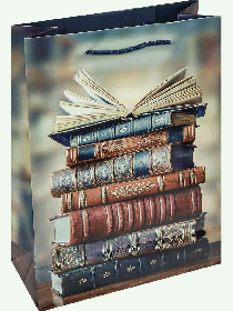 Optima Пакет подарочный с глянц.ламинацией 22x31x10 см (МL) Драгоценные книги, 128 г ПКП-4240
